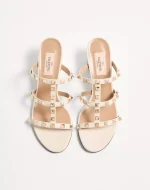 Valentino Rockstud Calfskin Leather Slide Sandal 60 Mm - Image 6